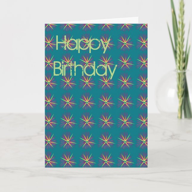 Tarjeta Feliz cumpleaños (Anverso)