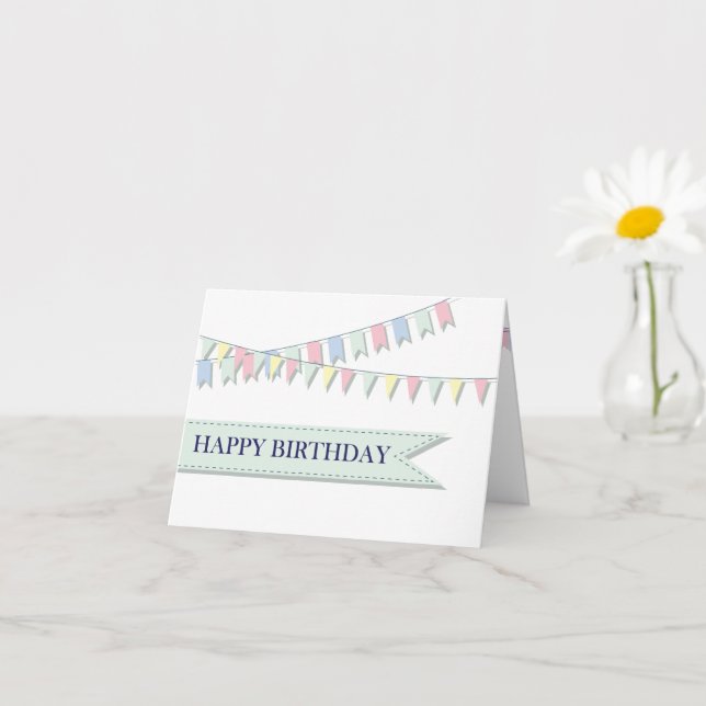 Tarjeta Feliz cumpleaños (Planta pequeña)