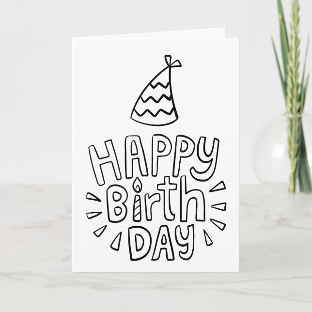 Tarjeta Feliz cumpleaños (Anverso)
