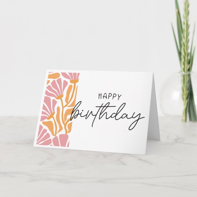 Tarjeta Feliz cumpleaños (Anverso)