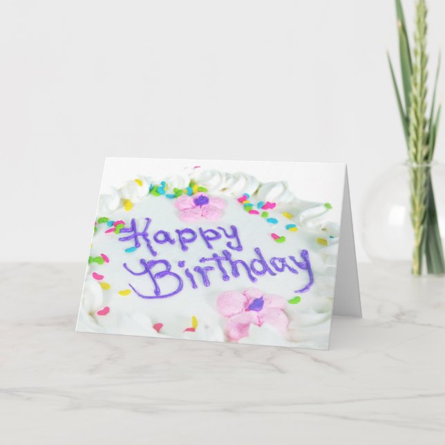 Tarjeta Feliz cumpleaños (Anverso)