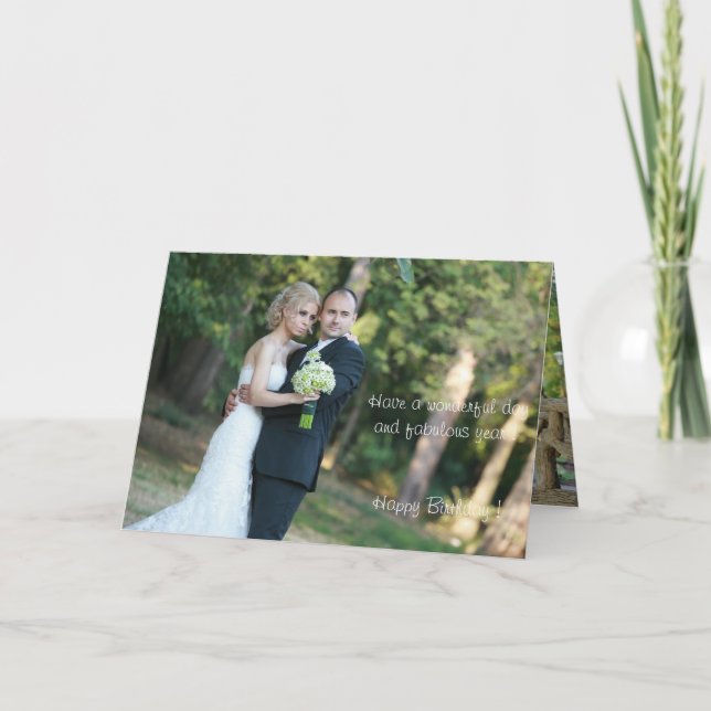 Tarjeta ¡Feliz cumpleaños! (Anverso)