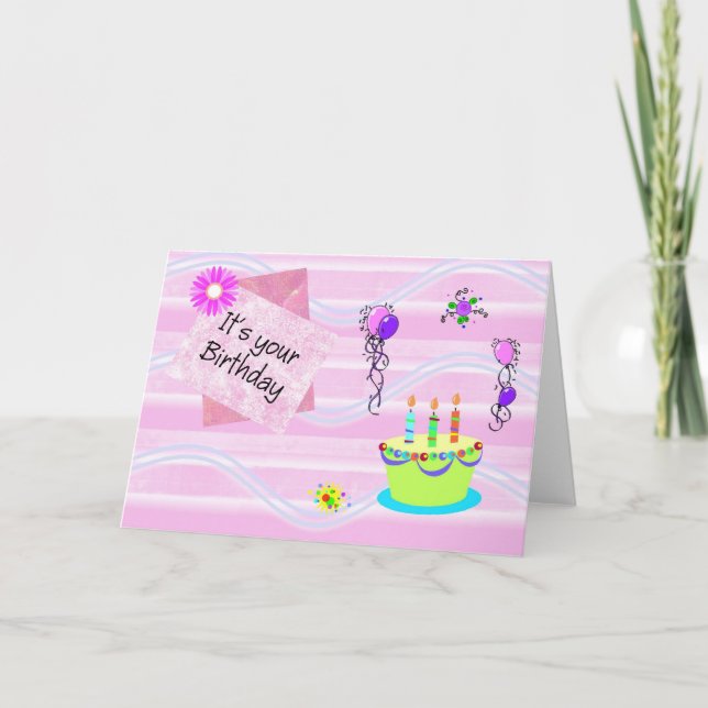 Tarjeta Feliz cumpleaños (Anverso)