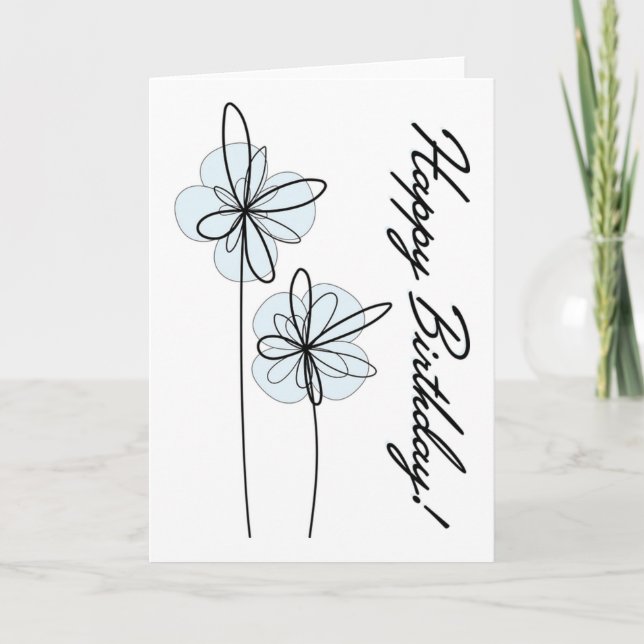 Tarjeta Feliz cumpleaños (Anverso)