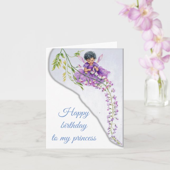 Tarjeta Feliz cumpleaños (Orquídea)