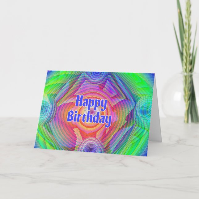Tarjeta Feliz cumpleaños (Anverso)