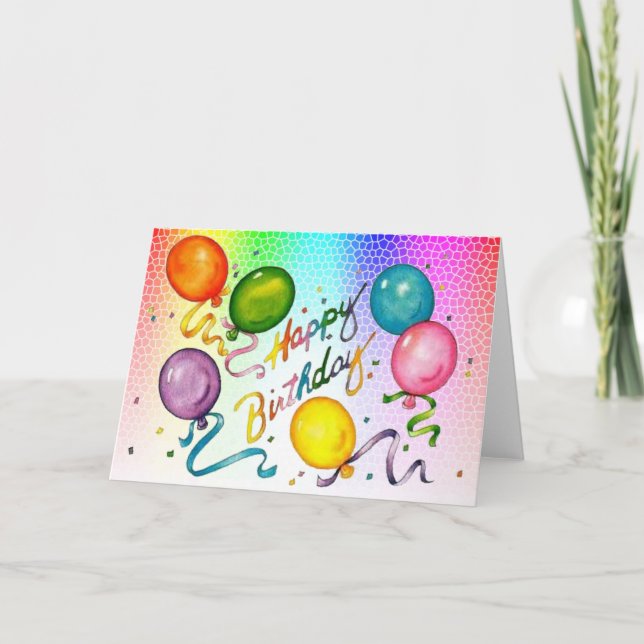 Tarjeta Feliz cumpleaños (Anverso)