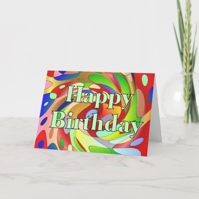 Tarjeta Feliz cumpleaños (Anverso)