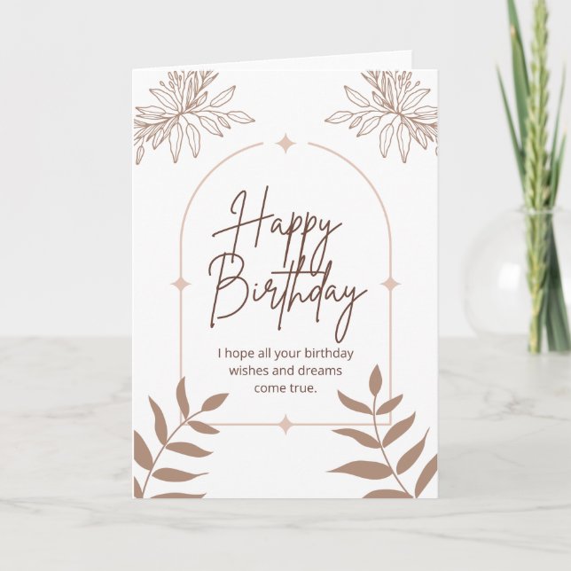 Tarjeta Feliz cumpleaños (Anverso)
