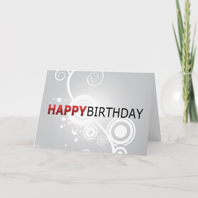 Tarjeta Feliz cumpleaños (Anverso)