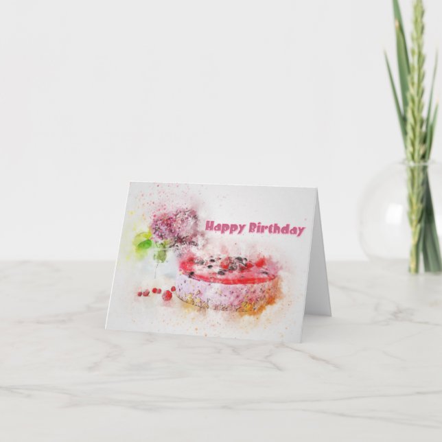 Tarjeta Feliz cumpleaños (Anverso)