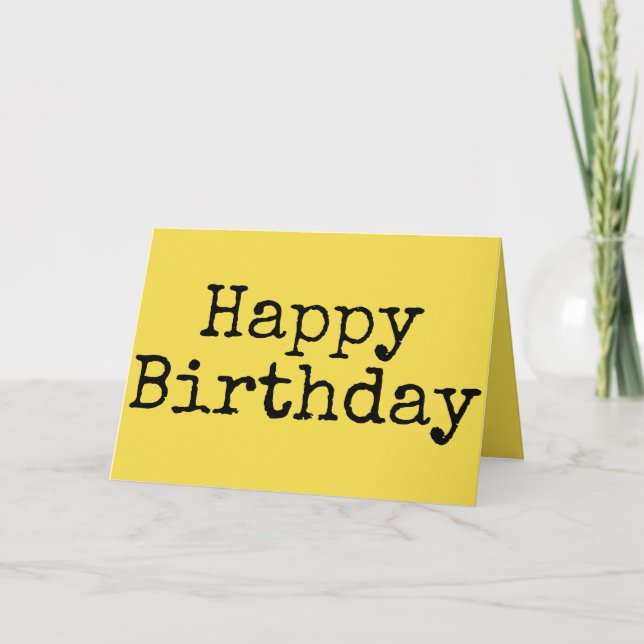 Tarjeta Feliz cumpleaños (Anverso)