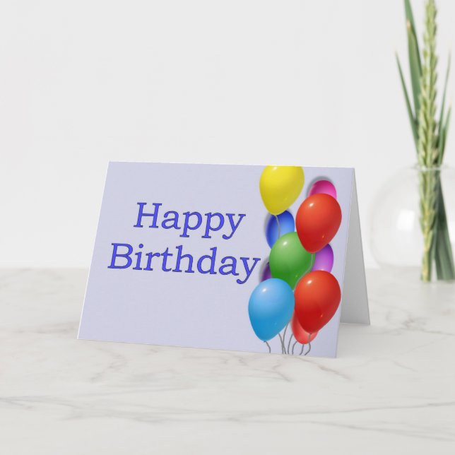 Tarjeta Feliz cumpleaños (Anverso)