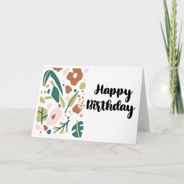 Tarjeta Feliz cumpleaños (Anverso)