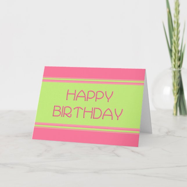 Tarjeta Feliz cumpleaños (Anverso)