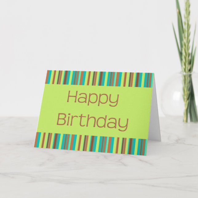 Tarjeta Feliz cumpleaños (Anverso)