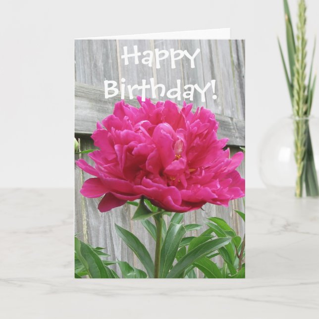 Tarjeta ¡Feliz cumpleaños! (Anverso)