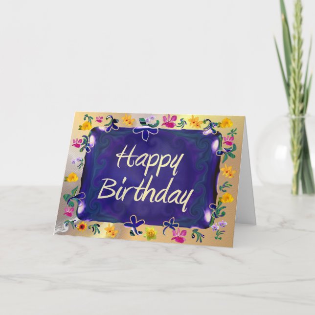 Tarjeta Feliz cumpleaños (Anverso)