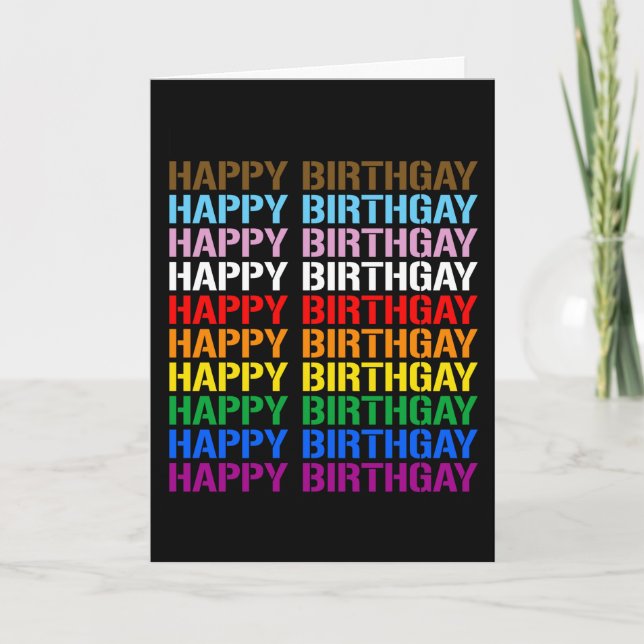 Tarjeta Feliz cumpleaños (Anverso)