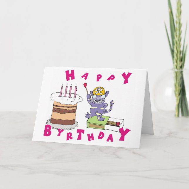 Tarjeta ¡Feliz cumpleaños! (Anverso)