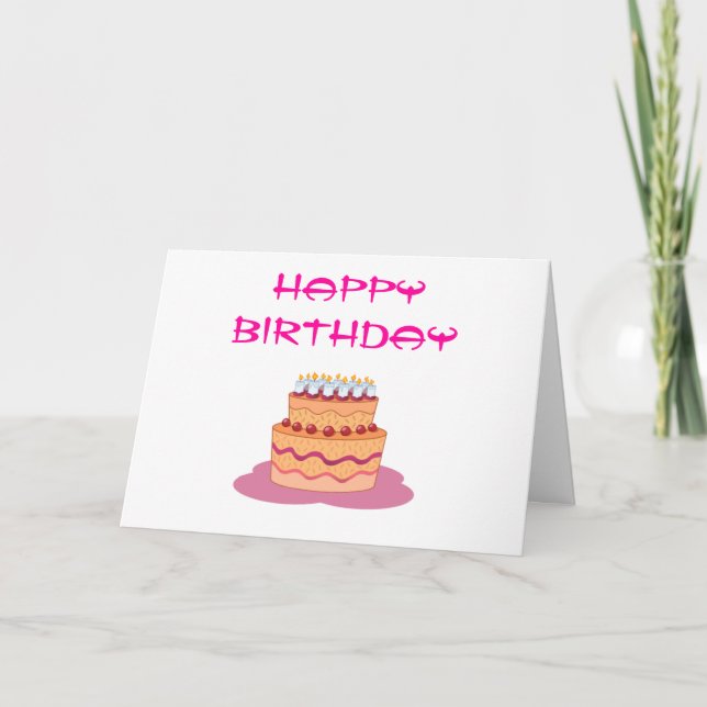 Tarjeta Feliz cumpleaños (Anverso)