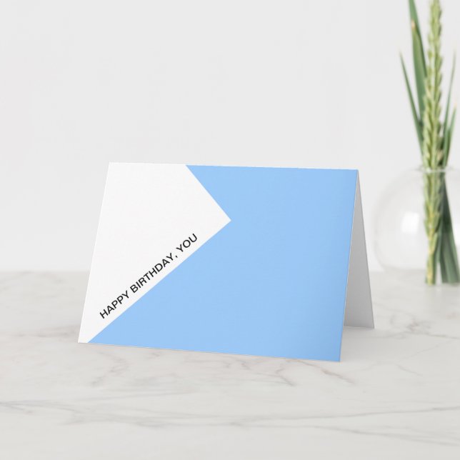 Tarjeta Feliz cumpleaños, (Anverso)