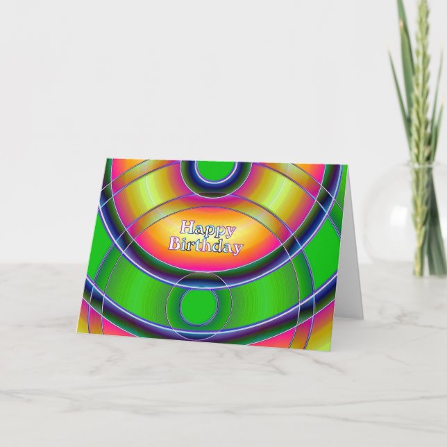 Tarjeta Feliz cumpleaños (Anverso)