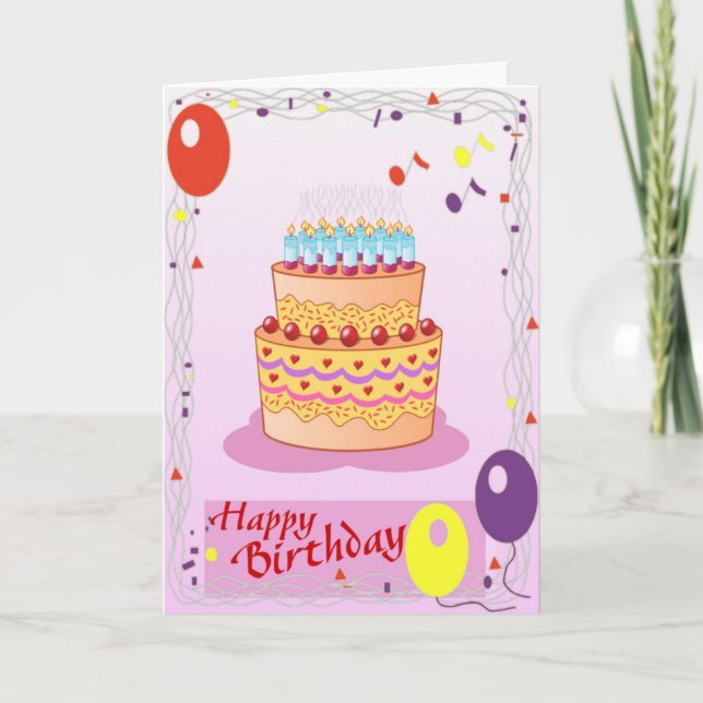 Tarjeta Feliz cumpleaños (Anverso)