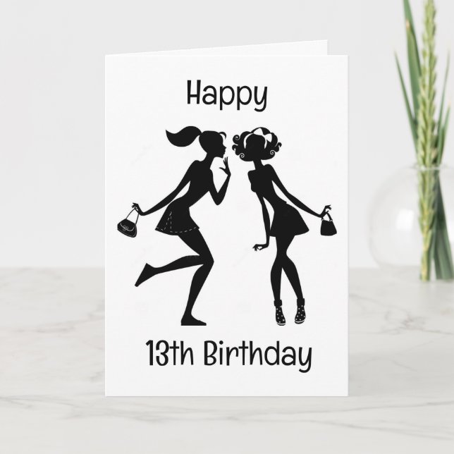 TARJETA FELIZ "CUMPLEAÑOS 13" A UN MUY MEJOR AMIGO (Anverso)