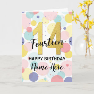 14th Tarjeta De Cumpleaños-que son 14
