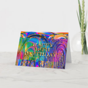 Tarjeta ¡Feliz cumpleaños 18!
