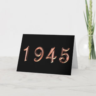 Tarjeta Feliz cumpleaños 1945 años de años 40 de los años