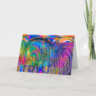 Tarjeta ¡Feliz cumpleaños 21!