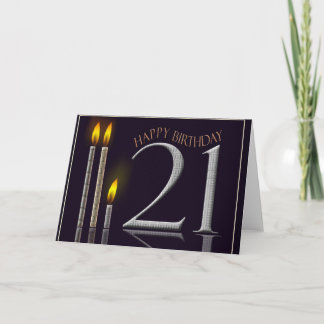 Tarjeta ¡Feliz cumpleaños 21!
