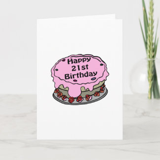 Tarjeta ¡Feliz cumpleaños 21!
