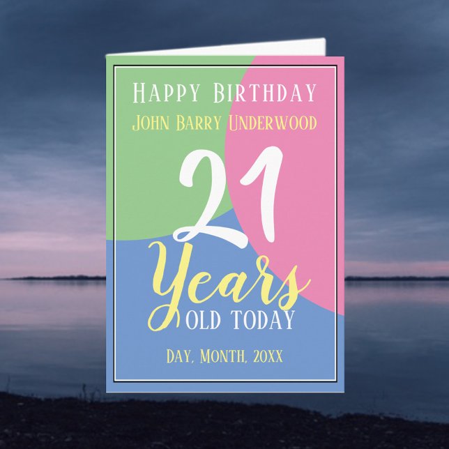 Tarjeta Feliz cumpleaños 21 (Subido por el creador)