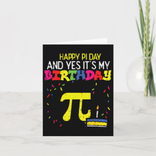 Tarjeta Feliz cumpleaños 3.14 Hombres expertos en matemáti
