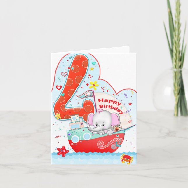 Tarjeta Feliz cumpleaños 4 (Anverso)