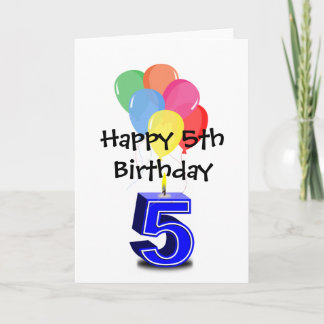 Tarjeta Feliz cumpleaños 5