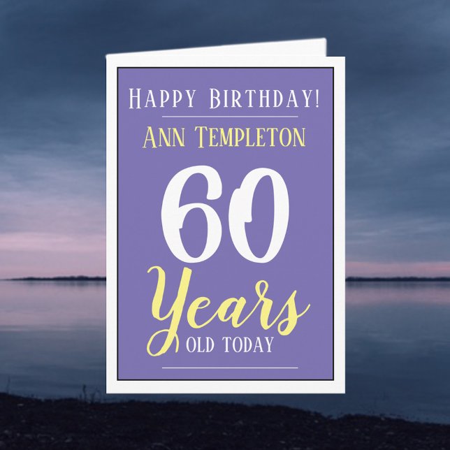 Tarjeta Feliz cumpleaños, 60 años (Subido por el creador)
