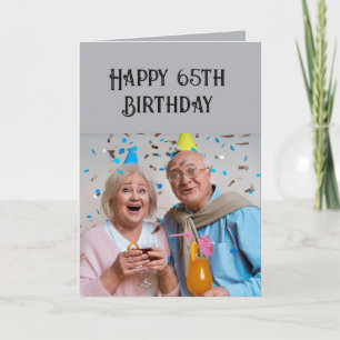 Tarjeta Feliz Cumpleaños 65th Leer Pequeña Impresión Diver
