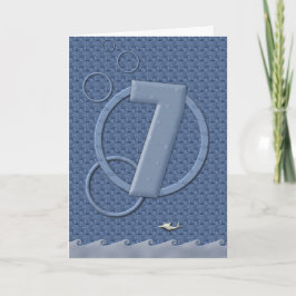 Tarjeta ¡Feliz cumpleaños 7!