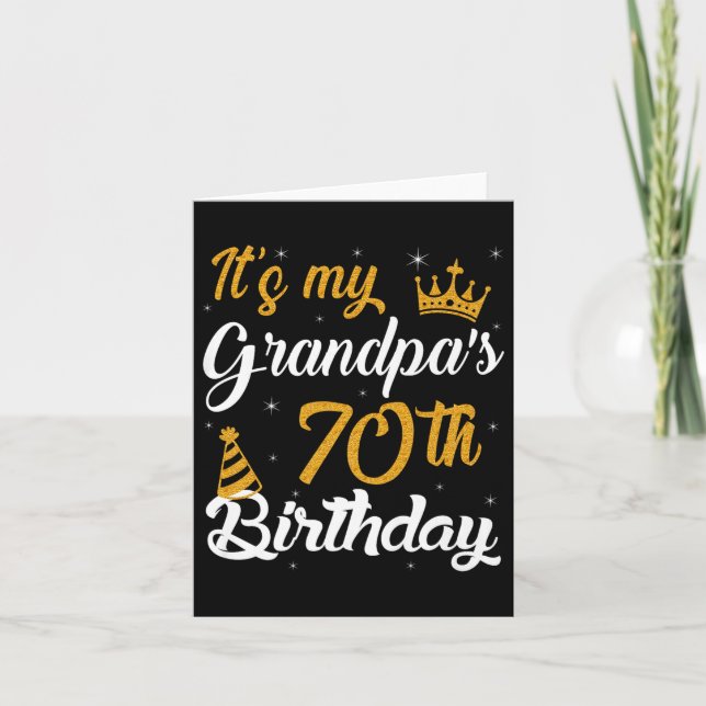 Tarjeta Feliz cumpleaños 70 años, mis abuelitos (Anverso)
