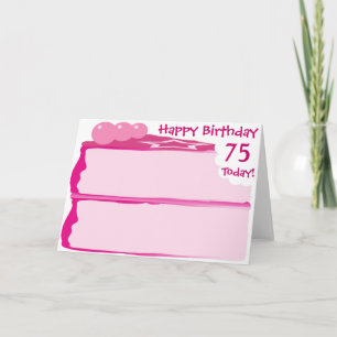 Tarjeta Feliz cumpleaños 75