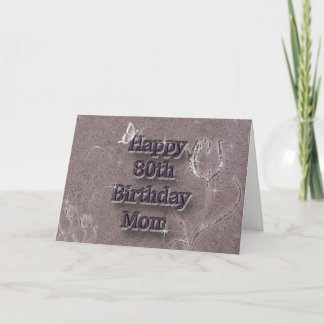 Tarjeta Feliz cumpleaños 80