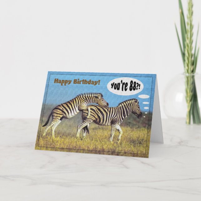 Tarjeta ¡Feliz cumpleaños 88! (Anverso)
