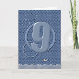 Tarjeta ¡Feliz cumpleaños 9!