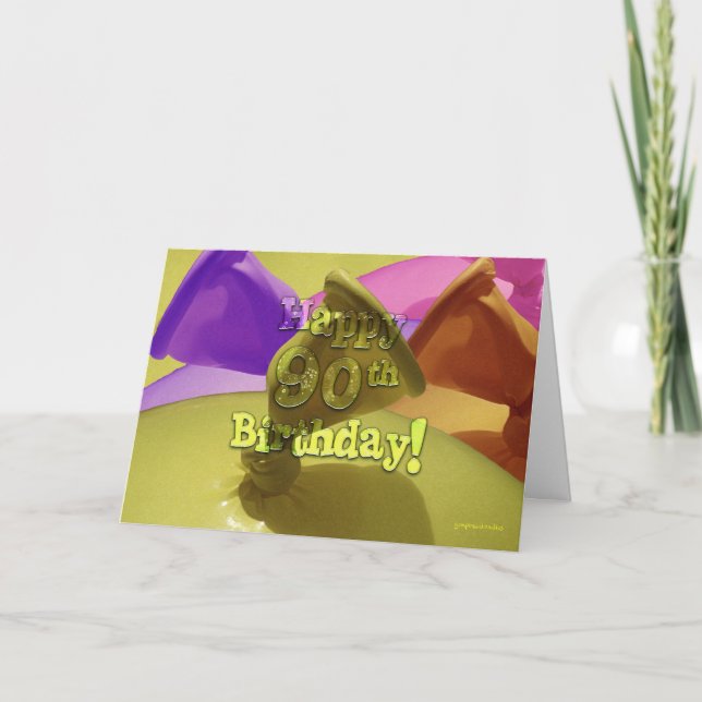 Tarjeta ¡Feliz cumpleaños 90! (Anverso)