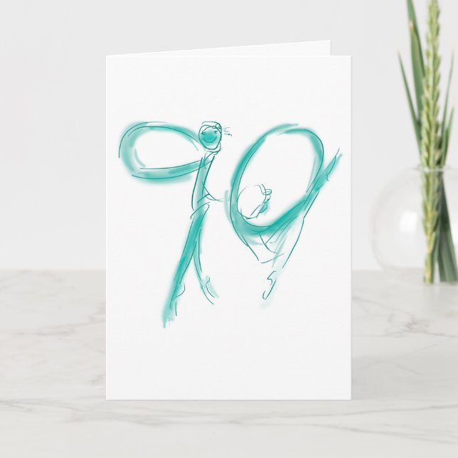 Tarjeta Feliz cumpleaños 90 (Anverso)