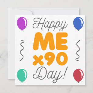 Tarjeta Feliz cumpleaños 90